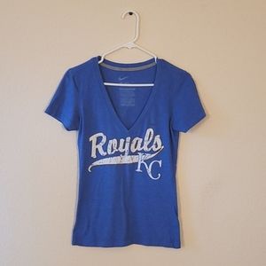 Nike Kansas City Royals Blue V Neck